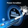 Electric Spin Scrubber, Bathroom Cleaning Brush, 2 Speeds With 5 Replacement Heads, Shower Scrubber Brush With Long Handle For Kitchen, Bathtub, Floor
